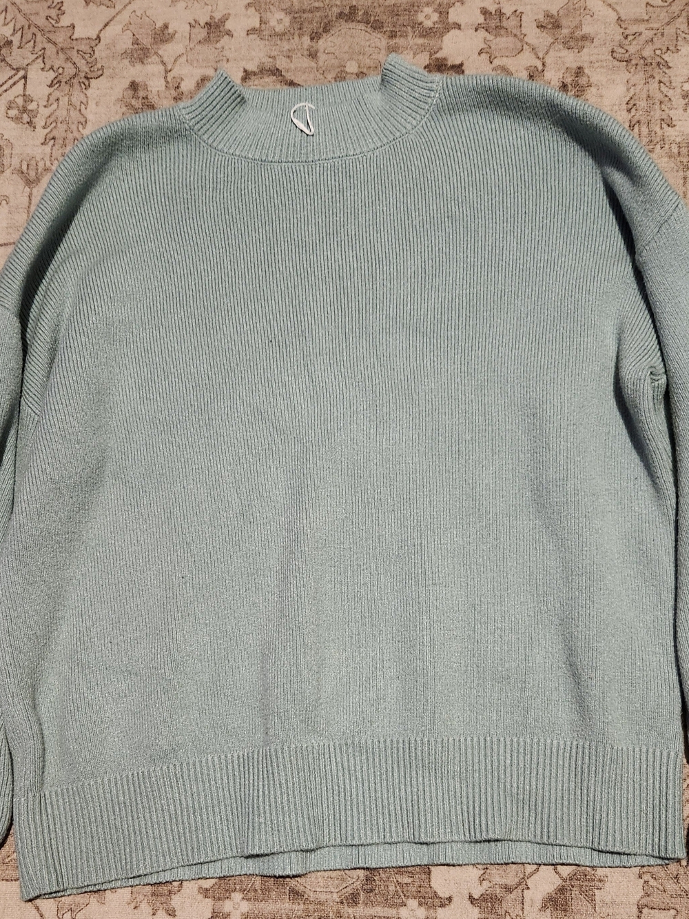 Women's Soft Seafoam Cowlneck Sweater
